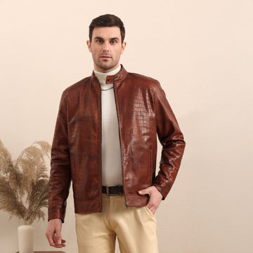 Croco Cognac Jacket