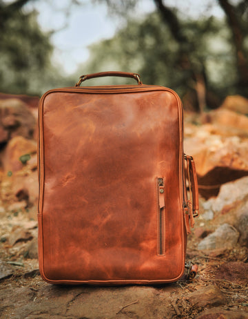 Toretos Dark Tan Backpack cum Laptop Bag