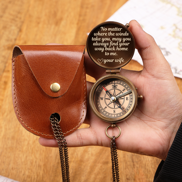 Leather Case Compass