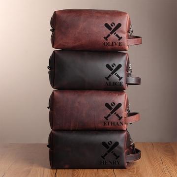 Personalized Leather Travel Bag – The Gentleman’s Baseball Edition