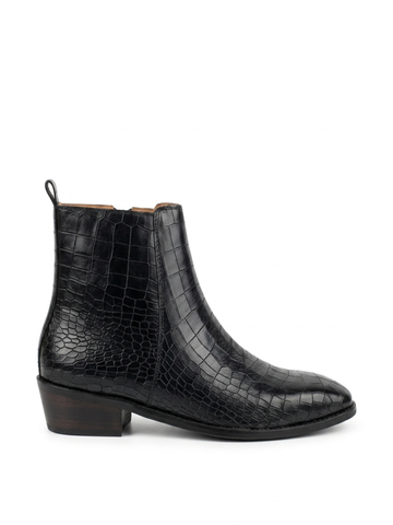 Midnight Croco Chelsea Boots